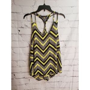 Honey Punch chevron tank blouse
